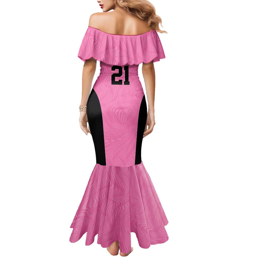 Bermuda Cricket Custom Mermaid Dress Quo Fata Ferunt Sporty - Wonder Print Shop