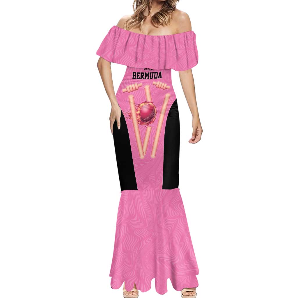 Bermuda Cricket Custom Mermaid Dress Quo Fata Ferunt Sporty - Wonder Print Shop