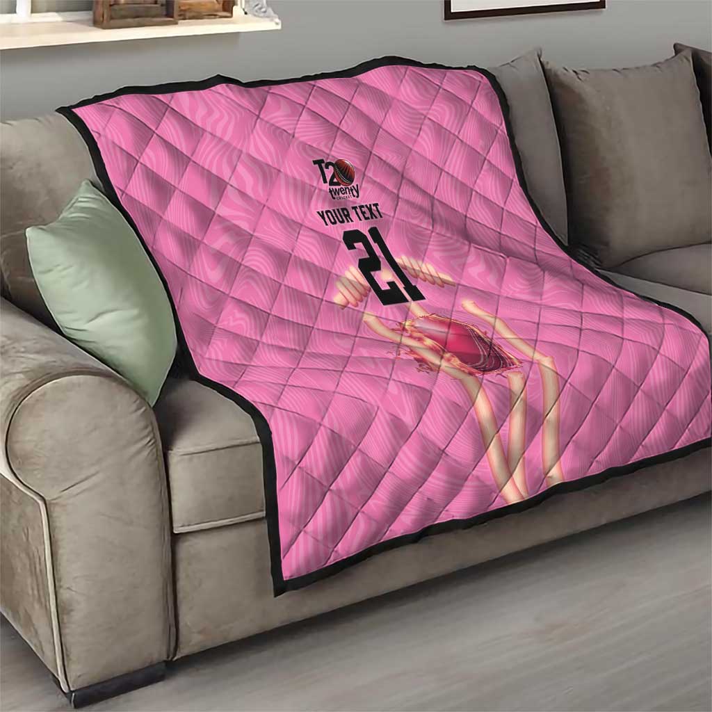 Bermuda Cricket Custom Quilt Quo Fata Ferunt Sporty - Wonder Print Shop