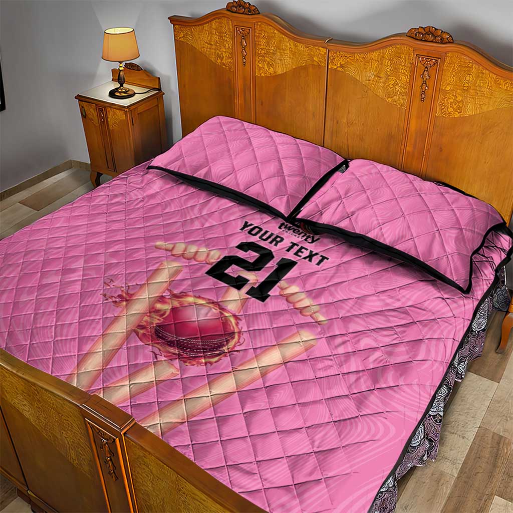 Bermuda Cricket Custom Quilt Bed Set Quo Fata Ferunt Sporty - Wonder Print Shop