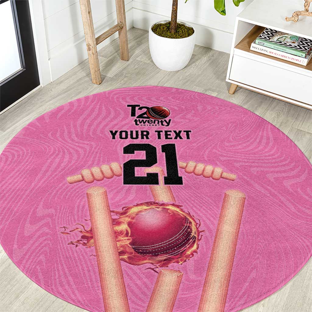 Bermuda Cricket Custom Round Carpet Quo Fata Ferunt Sporty - Wonder Print Shop