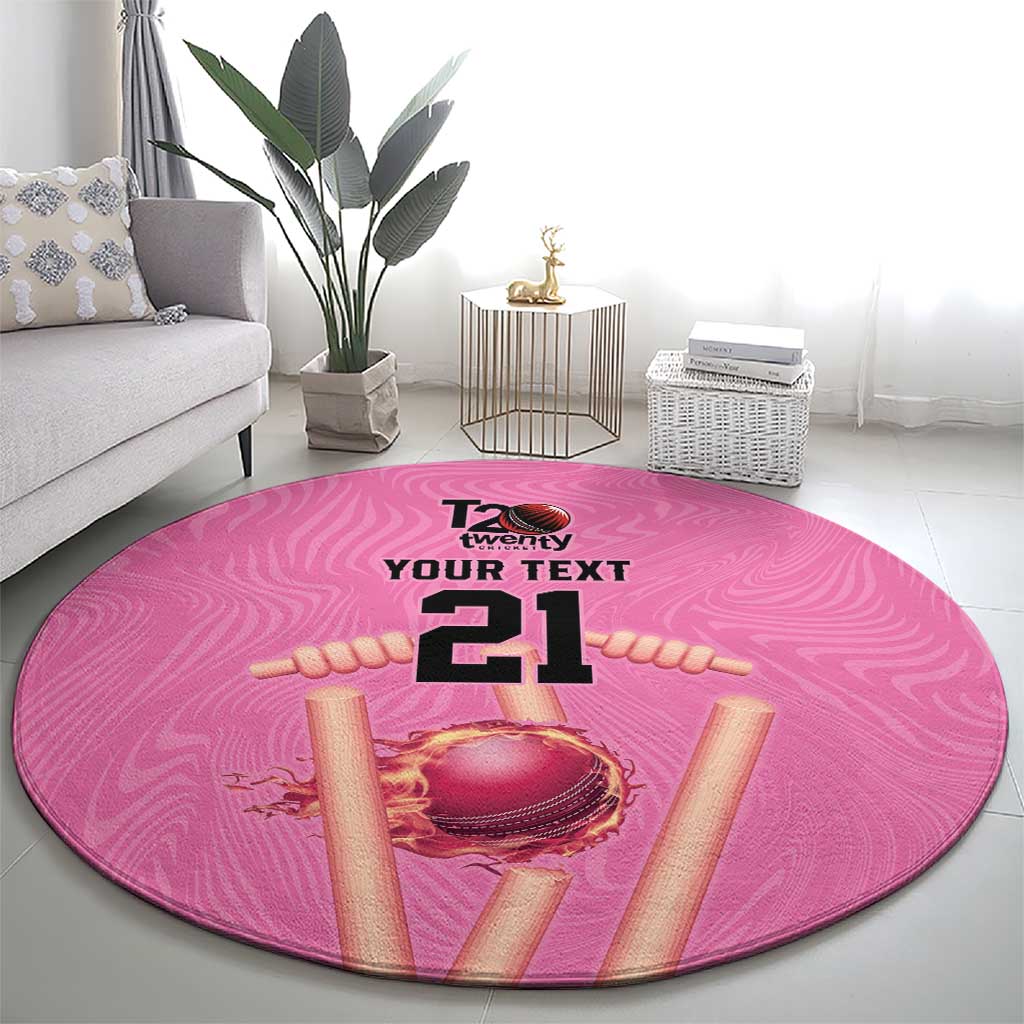 Bermuda Cricket Custom Round Carpet Quo Fata Ferunt Sporty - Wonder Print Shop