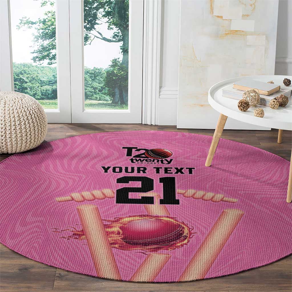 Bermuda Cricket Custom Round Carpet Quo Fata Ferunt Sporty - Wonder Print Shop