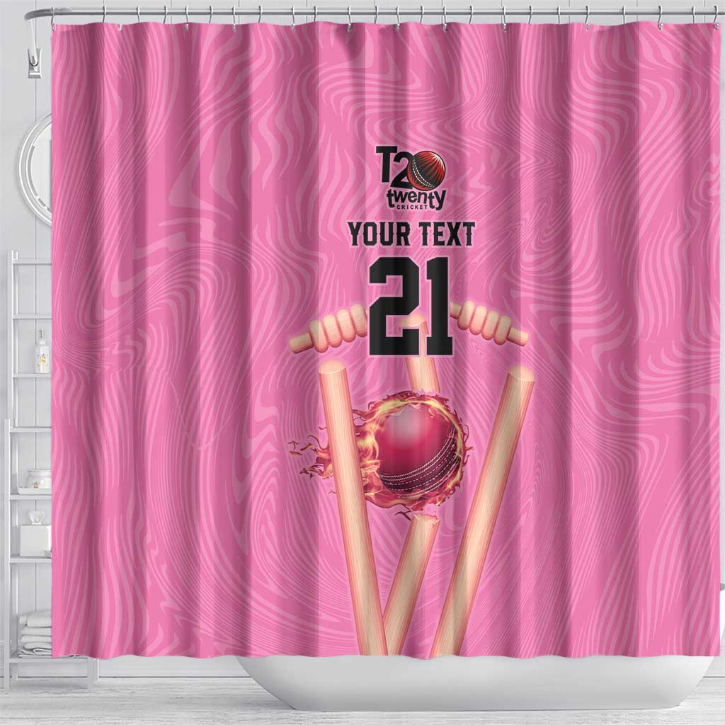 Bermuda Cricket Custom Shower Curtain Quo Fata Ferunt Sporty - Wonder Print Shop