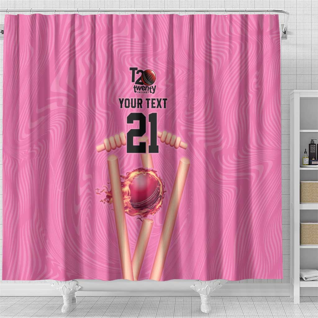 Bermuda Cricket Custom Shower Curtain Quo Fata Ferunt Sporty - Wonder Print Shop