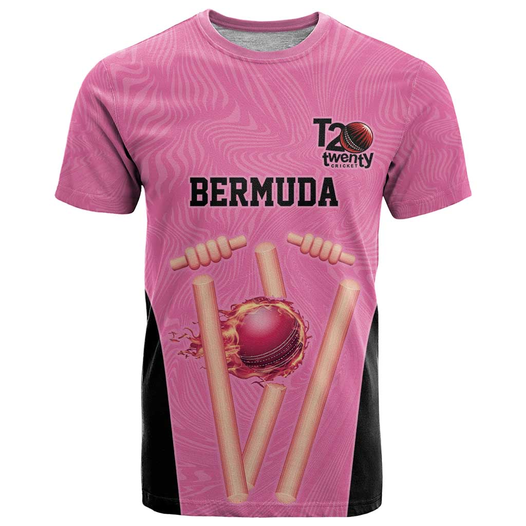 Bermuda Cricket Custom T Shirt Quo Fata Ferunt Sporty - Wonder Print Shop