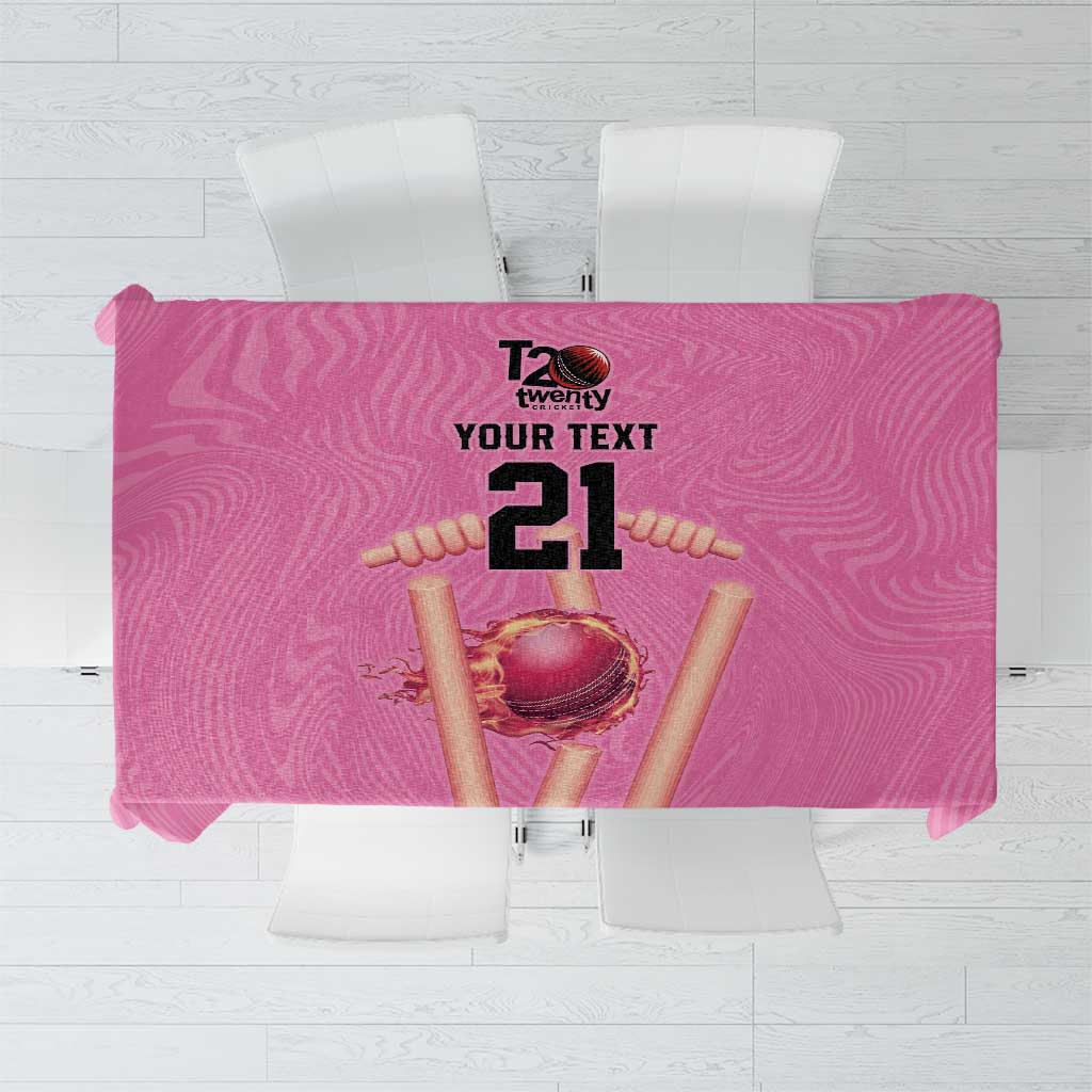 Bermuda Cricket Custom Tablecloth Quo Fata Ferunt Sporty - Wonder Print Shop