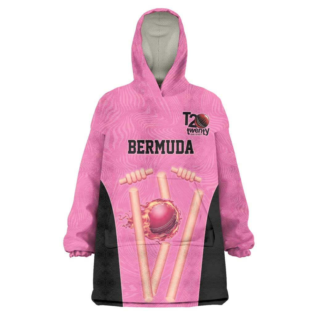 Bermuda Cricket Custom Wearable Blanket Hoodie Quo Fata Ferunt Sporty - Wonder Print Shop