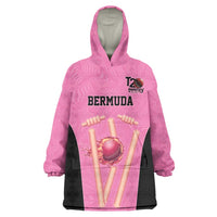 Bermuda Cricket Custom Wearable Blanket Hoodie Quo Fata Ferunt Sporty - Wonder Print Shop