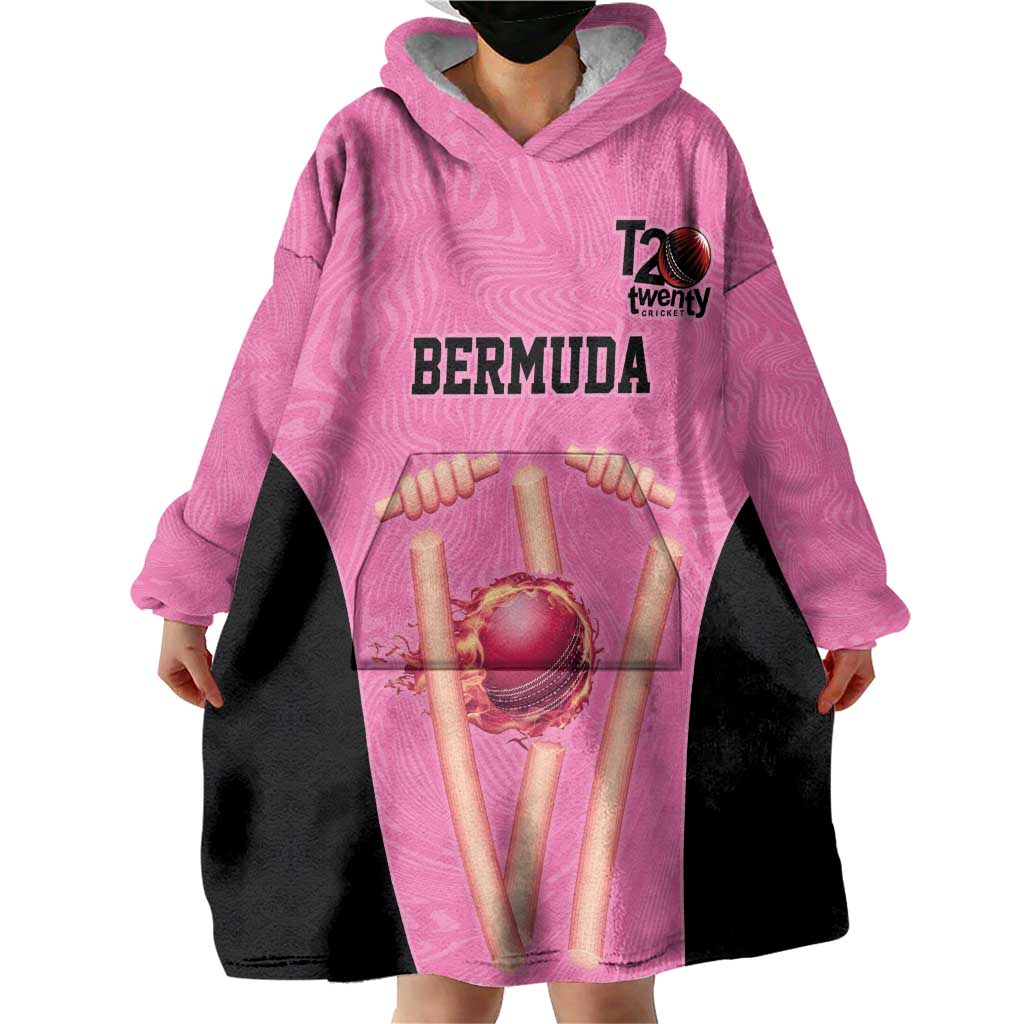 Bermuda Cricket Custom Wearable Blanket Hoodie Quo Fata Ferunt Sporty - Wonder Print Shop