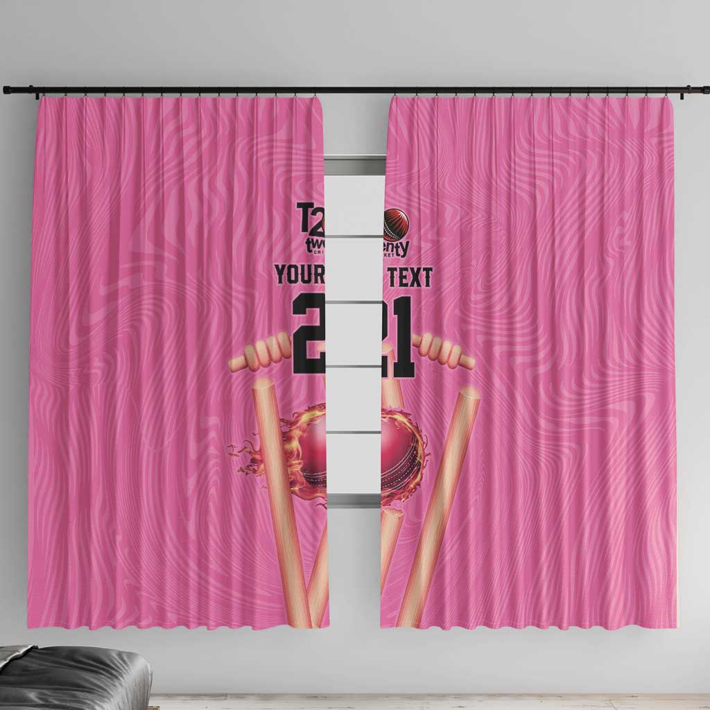 Bermuda Cricket Custom Window Curtain Quo Fata Ferunt Sporty - Wonder Print Shop