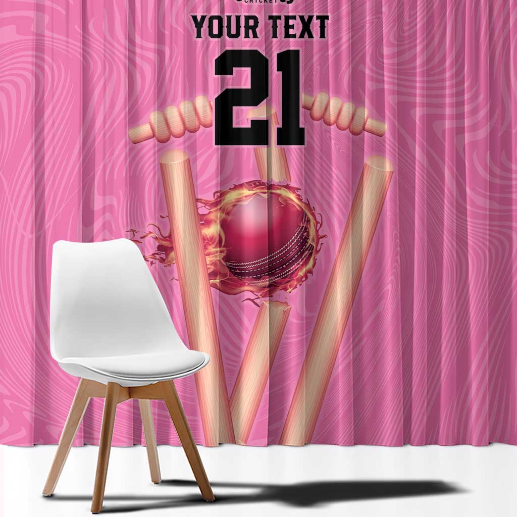 Bermuda Cricket Custom Window Curtain Quo Fata Ferunt Sporty - Wonder Print Shop