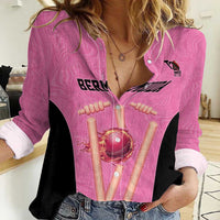 Bermuda Cricket Custom Women Casual Shirt Quo Fata Ferunt Sporty - Wonder Print Shop