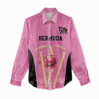 Bermuda Cricket Custom Women Casual Shirt Quo Fata Ferunt Sporty - Wonder Print Shop