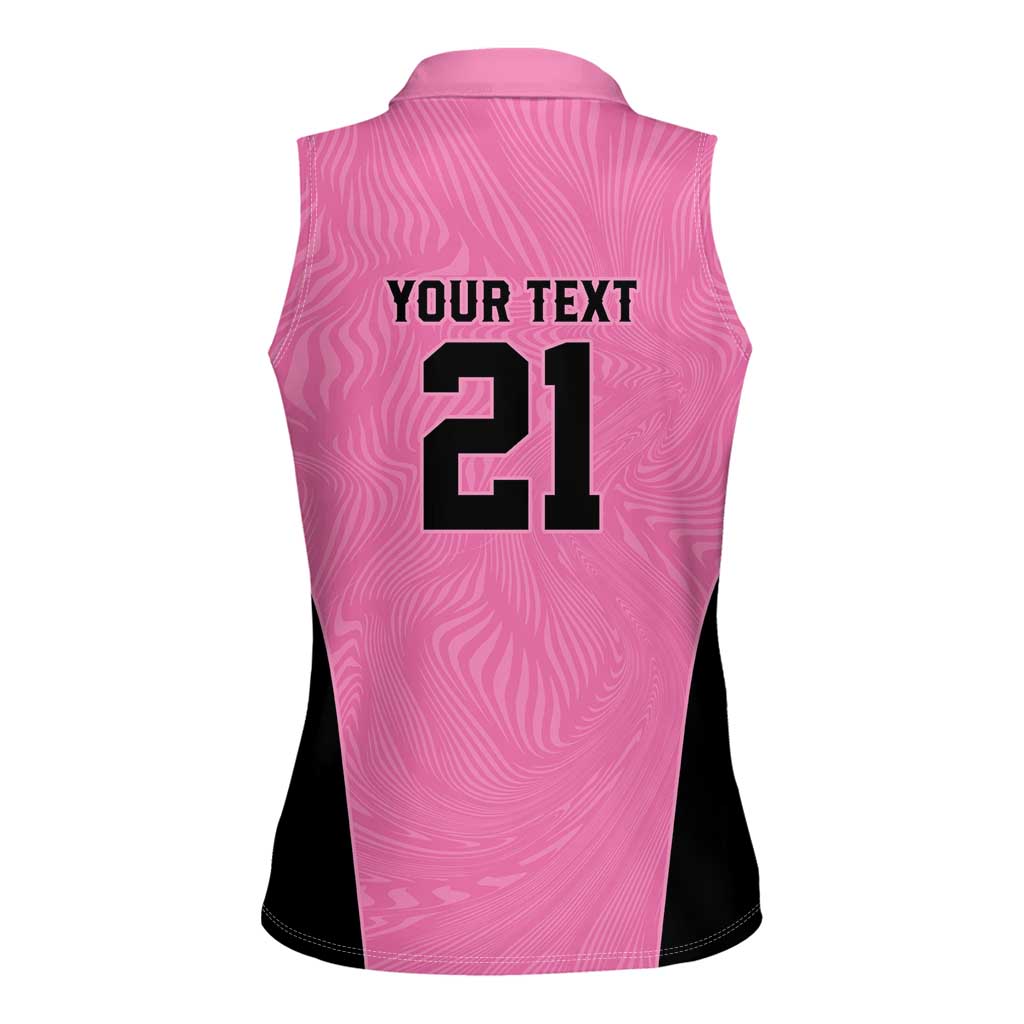 Bermuda Cricket Custom Women Sleeveless Polo Shirt Quo Fata Ferunt Sporty - Wonder Print Shop