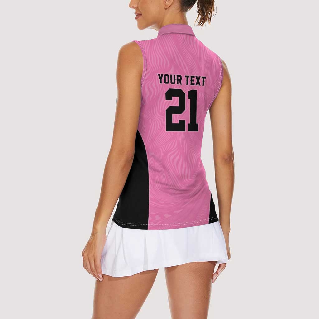 Bermuda Cricket Custom Women Sleeveless Polo Shirt Quo Fata Ferunt Sporty - Wonder Print Shop