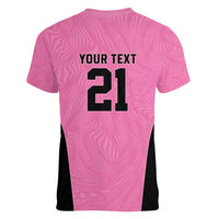 Bermuda Cricket Custom Women V-Neck T-Shirt Quo Fata Ferunt Sporty - Wonder Print Shop