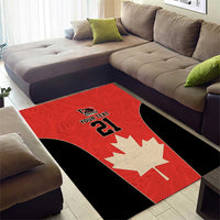 Canada Cricket Custom Area Rug Classic Maple Leaf - Wonder Print Shop