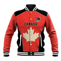 Canada Cricket Custom Baseball Jacket Classic Maple Leaf - Wonder Print Shop