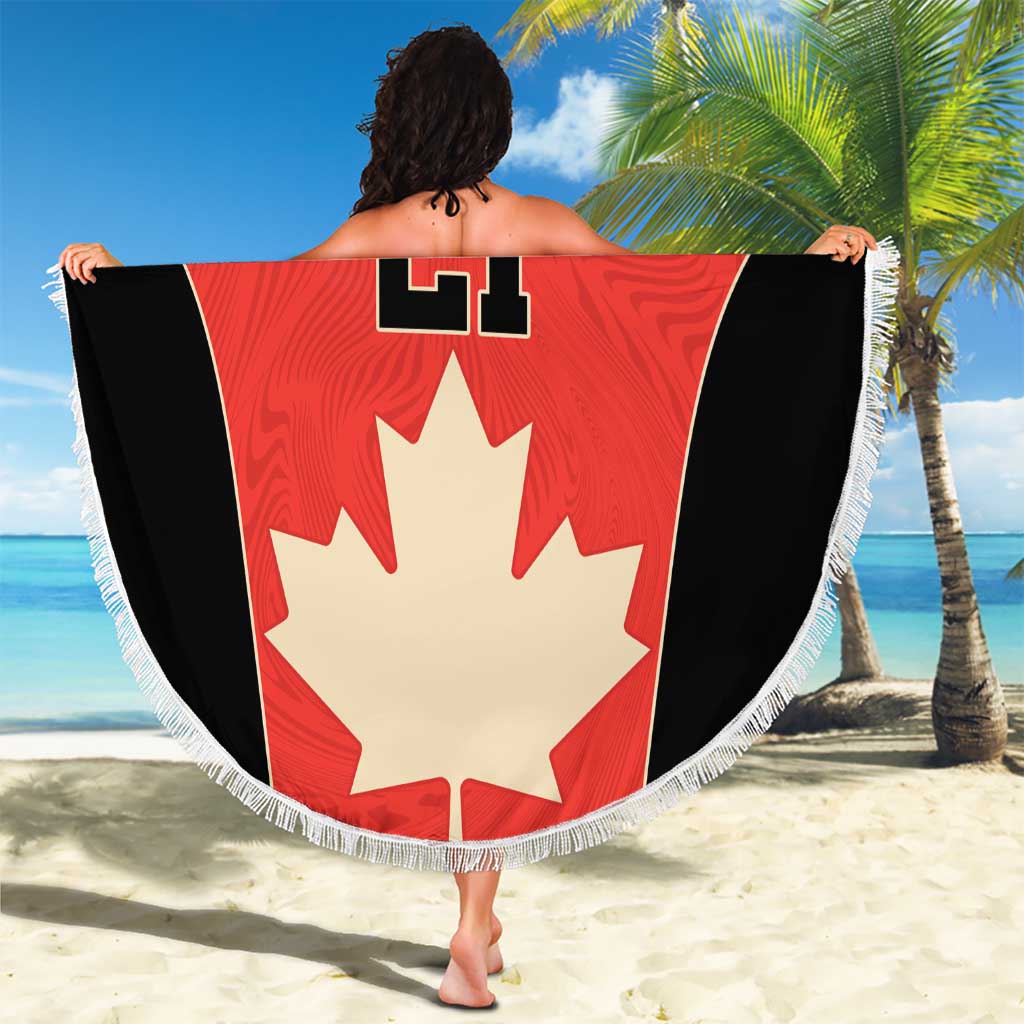 Canada Cricket Custom Beach Blanket Classic Maple Leaf - Wonder Print Shop