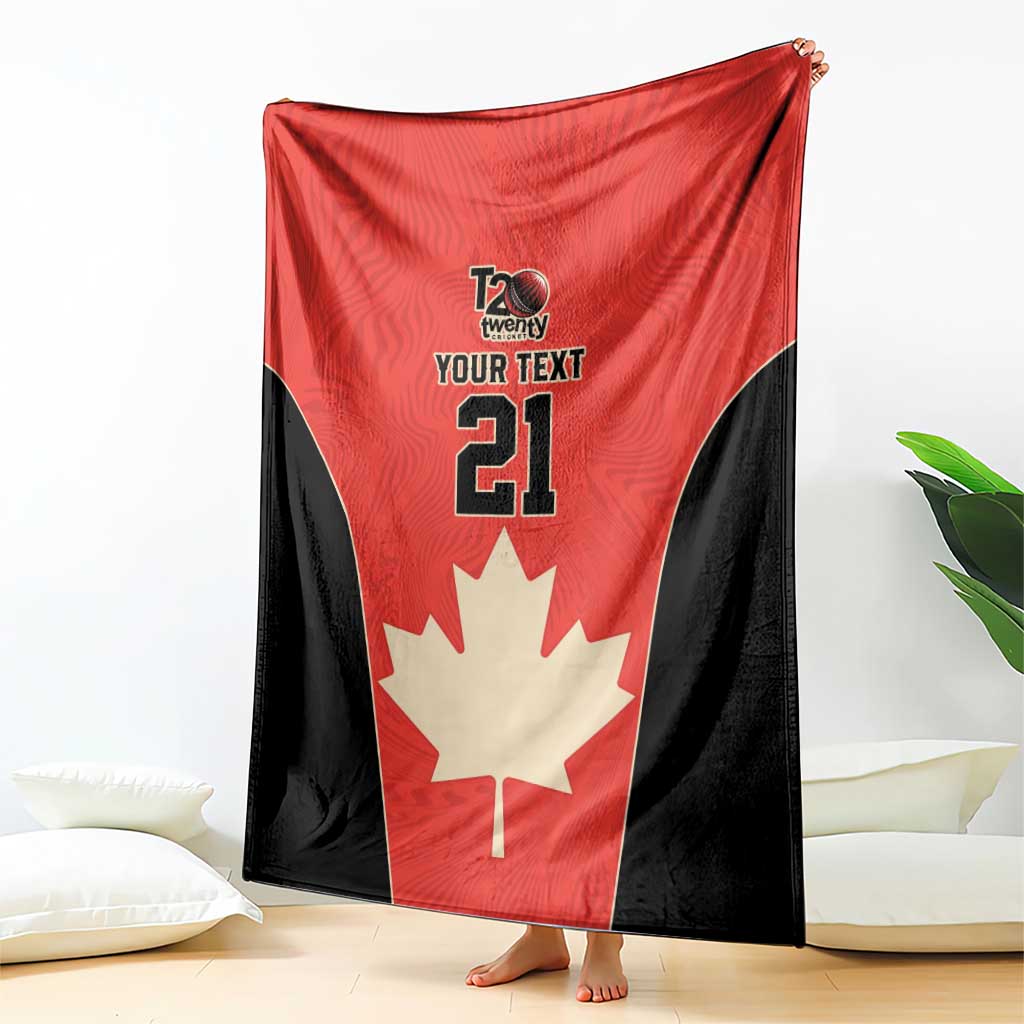 Canada Cricket Custom Blanket Classic Maple Leaf - Wonder Print Shop