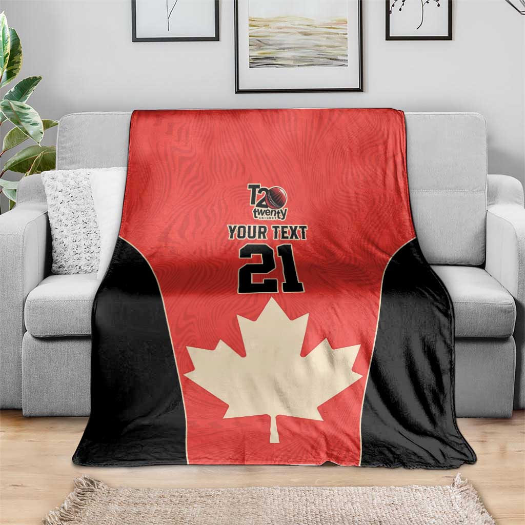 Canada Cricket Custom Blanket Classic Maple Leaf - Wonder Print Shop