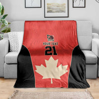 Canada Cricket Custom Blanket Classic Maple Leaf - Wonder Print Shop