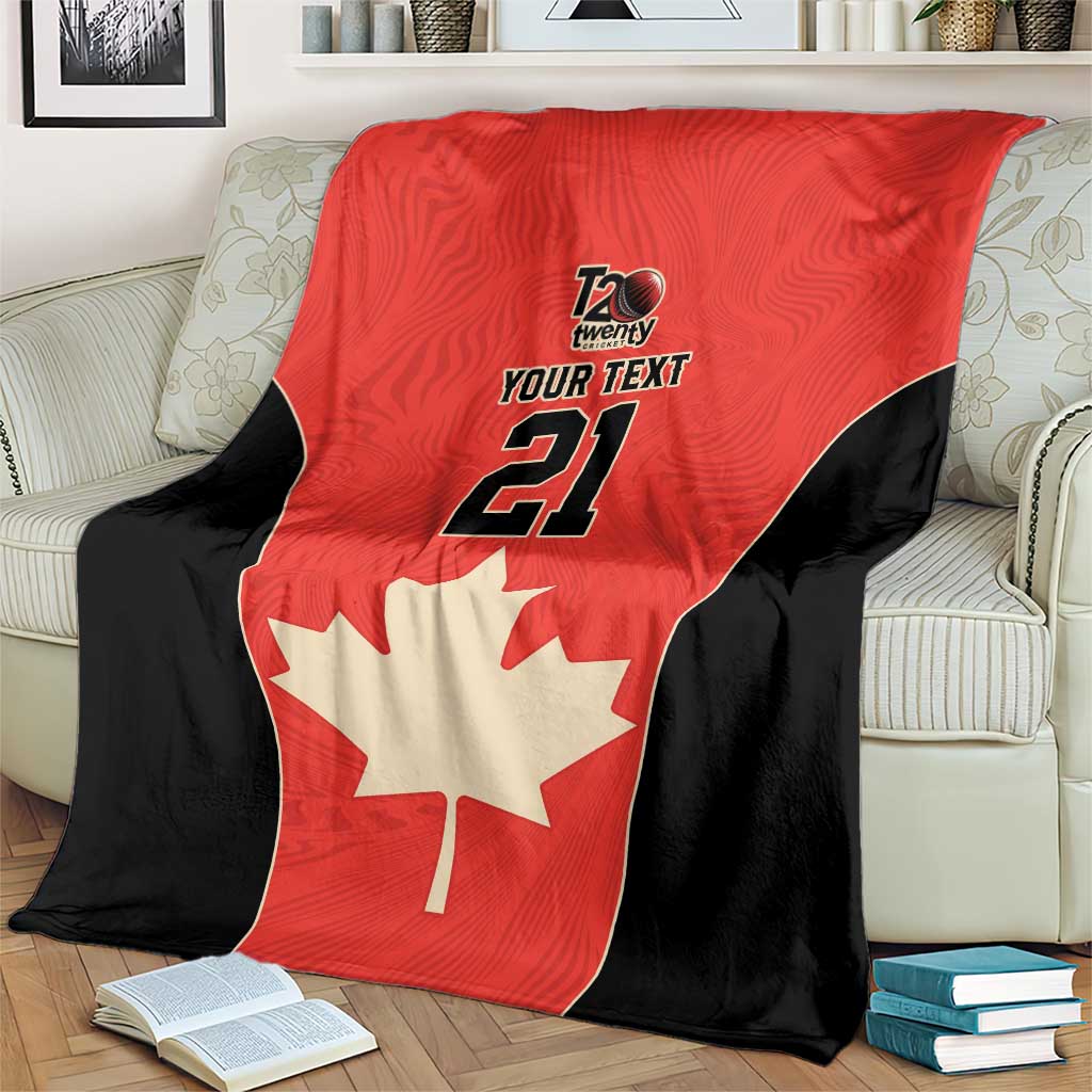 Canada Cricket Custom Blanket Classic Maple Leaf - Wonder Print Shop