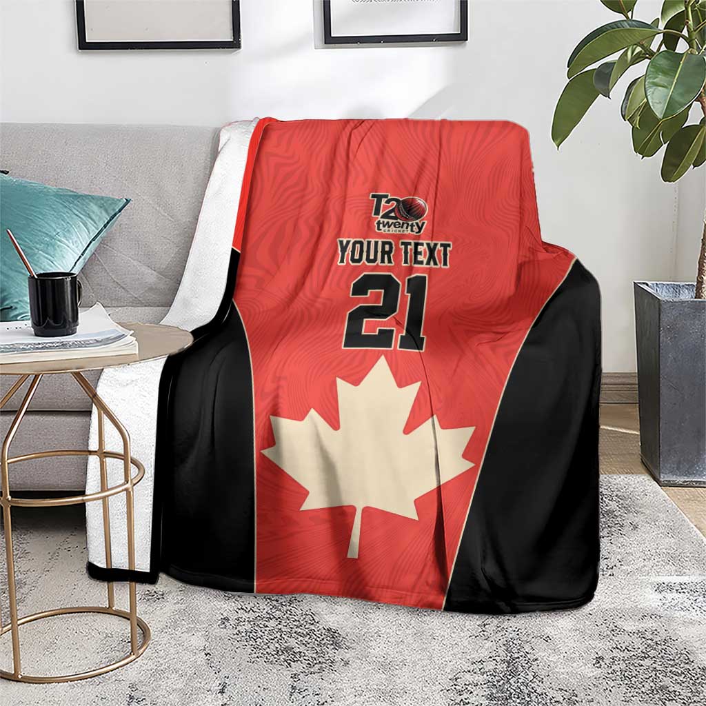 Canada Cricket Custom Blanket Classic Maple Leaf - Wonder Print Shop
