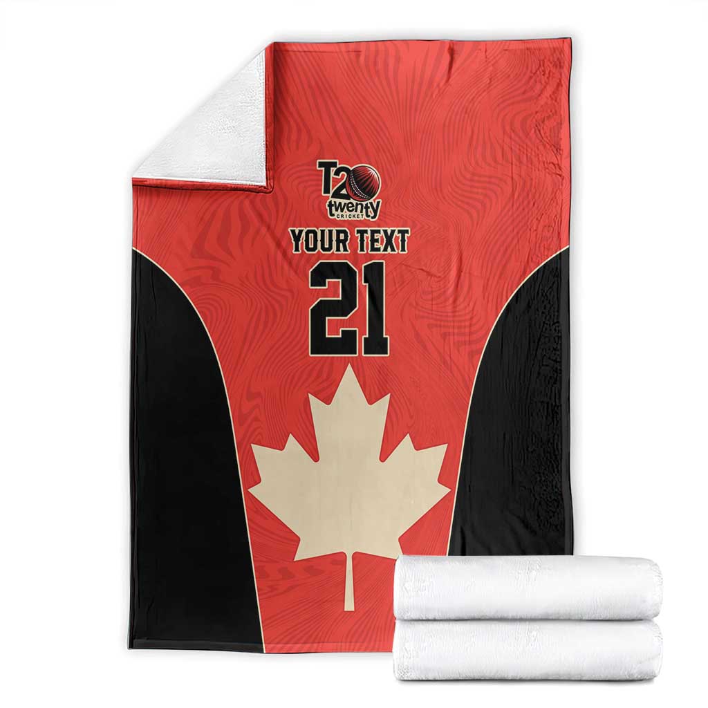 Canada Cricket Custom Blanket Classic Maple Leaf - Wonder Print Shop
