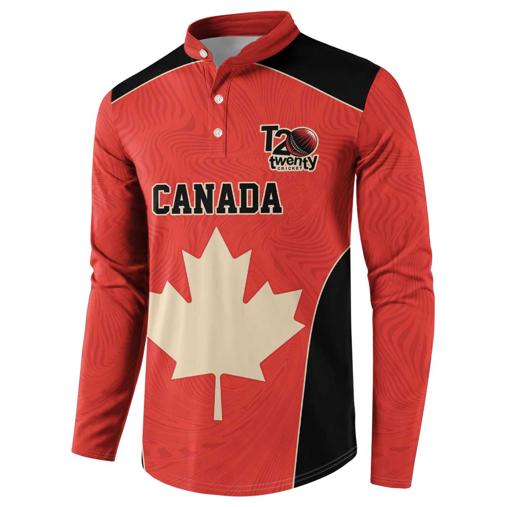 Canada Cricket Custom Button Sweatshirt Classic Maple Leaf - Wonder Print Shop