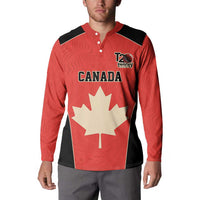 Canada Cricket Custom Button Sweatshirt Classic Maple Leaf - Wonder Print Shop