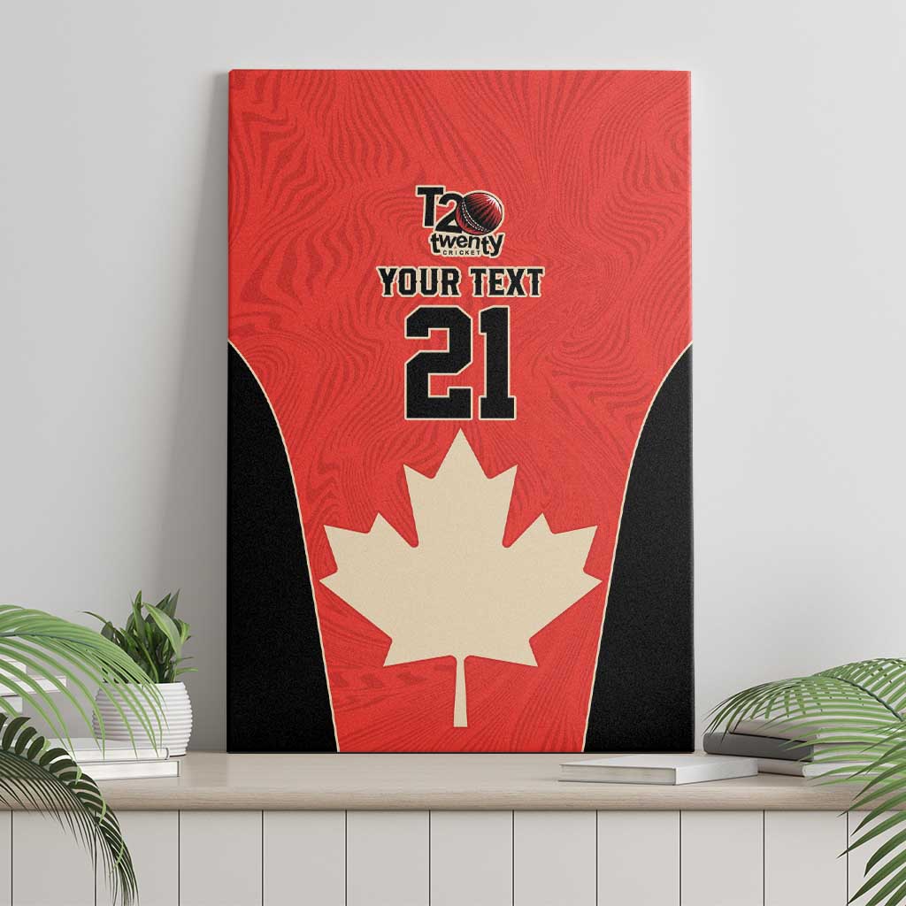 Canada Cricket Custom Canvas Wall Art Classic Maple Leaf - Wonder Print Shop