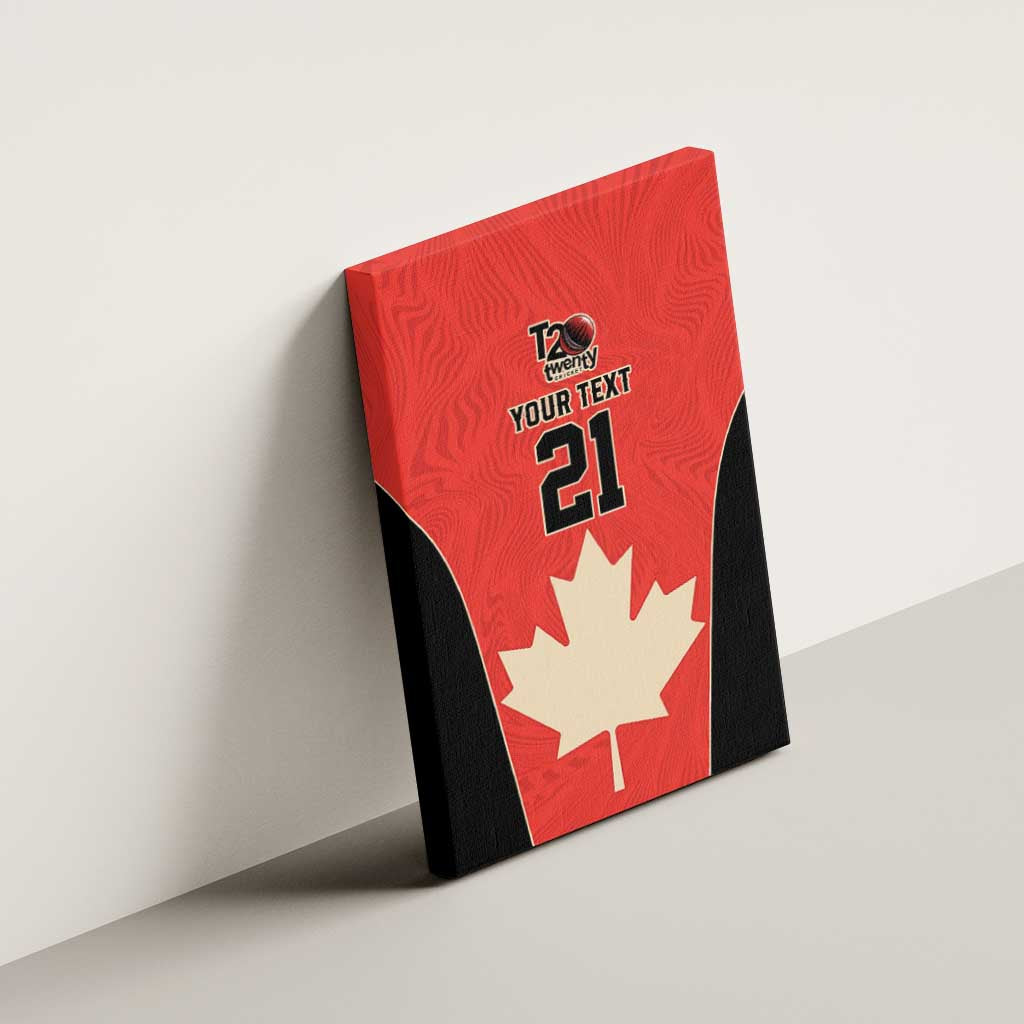 Canada Cricket Custom Canvas Wall Art Classic Maple Leaf - Wonder Print Shop