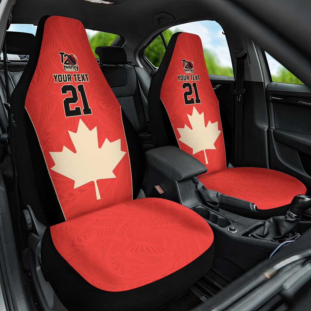 Canada Cricket Custom Car Seat Cover Classic Maple Leaf - Wonder Print Shop