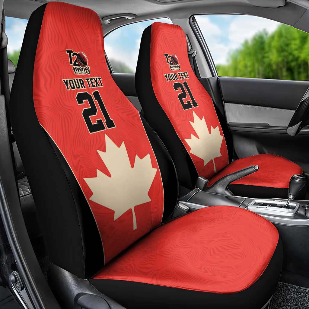Canada Cricket Custom Car Seat Cover Classic Maple Leaf - Wonder Print Shop