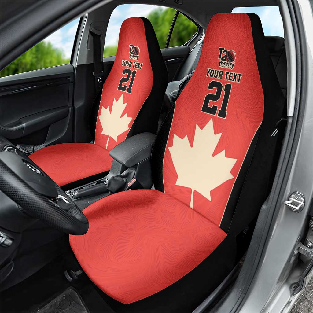 Canada Cricket Custom Car Seat Cover Classic Maple Leaf - Wonder Print Shop