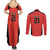 Canada Cricket Custom Couples Matching Summer Maxi Dress and Long Sleeve Button Shirt Classic Maple Leaf - Wonder Print Shop