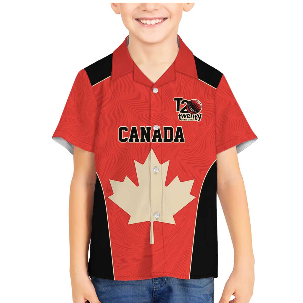 Canada Cricket Custom Family Matching Mermaid Dress and Hawaiian Shirt Classic Maple Leaf - Wonder Print Shop