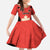 Canada Cricket Custom Family Matching Off The Shoulder Long Sleeve Dress and Hawaiian Shirt Classic Maple Leaf - Wonder Print Shop