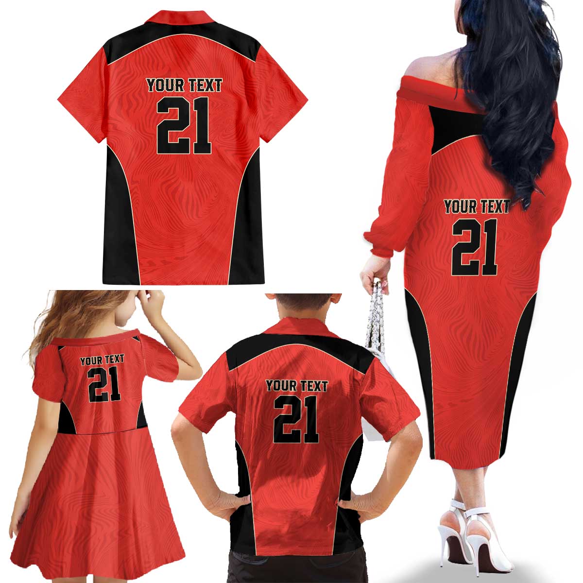 Canada Cricket Custom Family Matching Off The Shoulder Long Sleeve Dress and Hawaiian Shirt Classic Maple Leaf - Wonder Print Shop