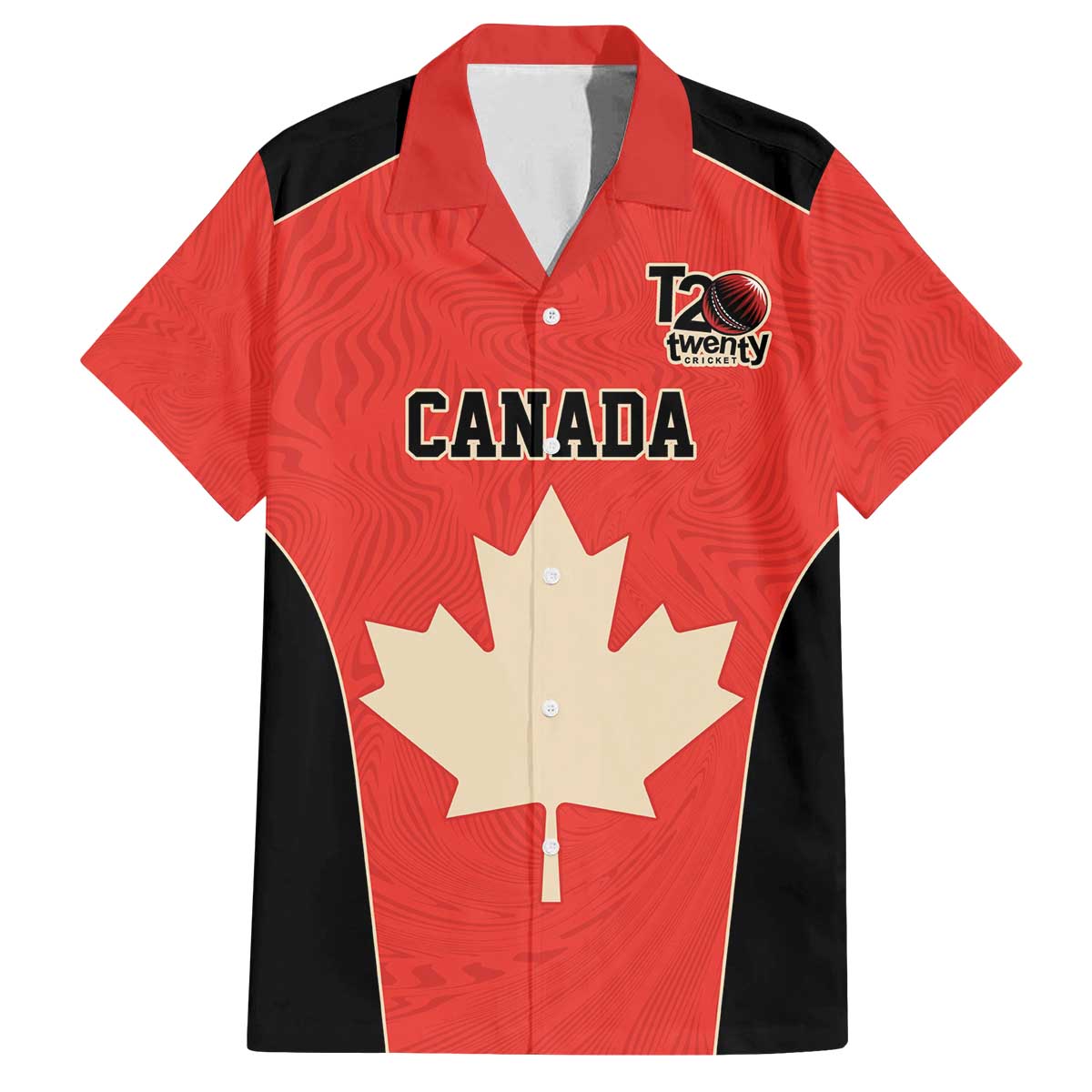 Canada Cricket Custom Family Matching Off The Shoulder Long Sleeve Dress and Hawaiian Shirt Classic Maple Leaf - Wonder Print Shop