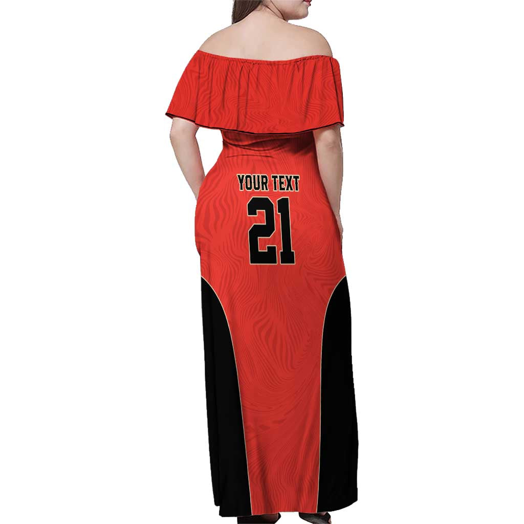 Canada Cricket Custom Family Matching Off Shoulder Maxi Dress and Hawaiian Shirt Classic Maple Leaf - Wonder Print Shop