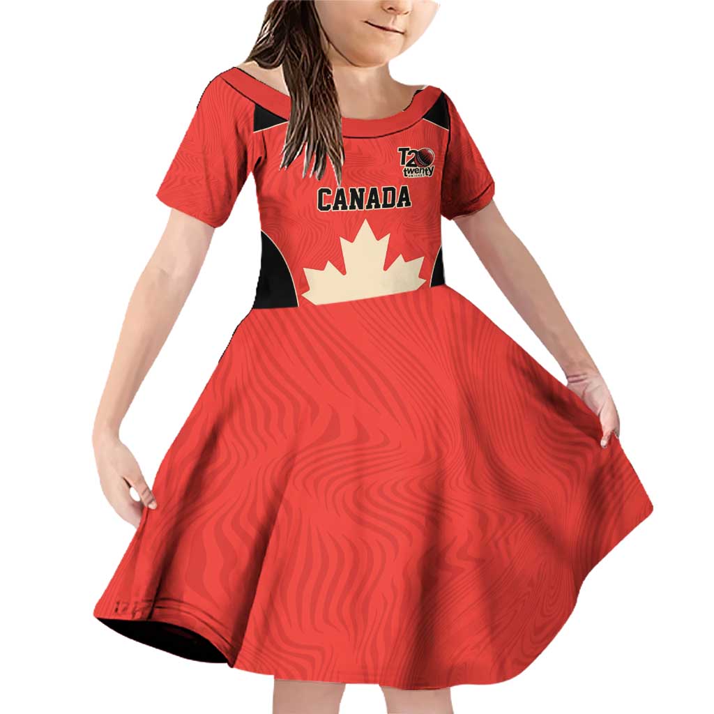 Canada Cricket Custom Family Matching Off Shoulder Short Dress and Hawaiian Shirt Classic Maple Leaf - Wonder Print Shop
