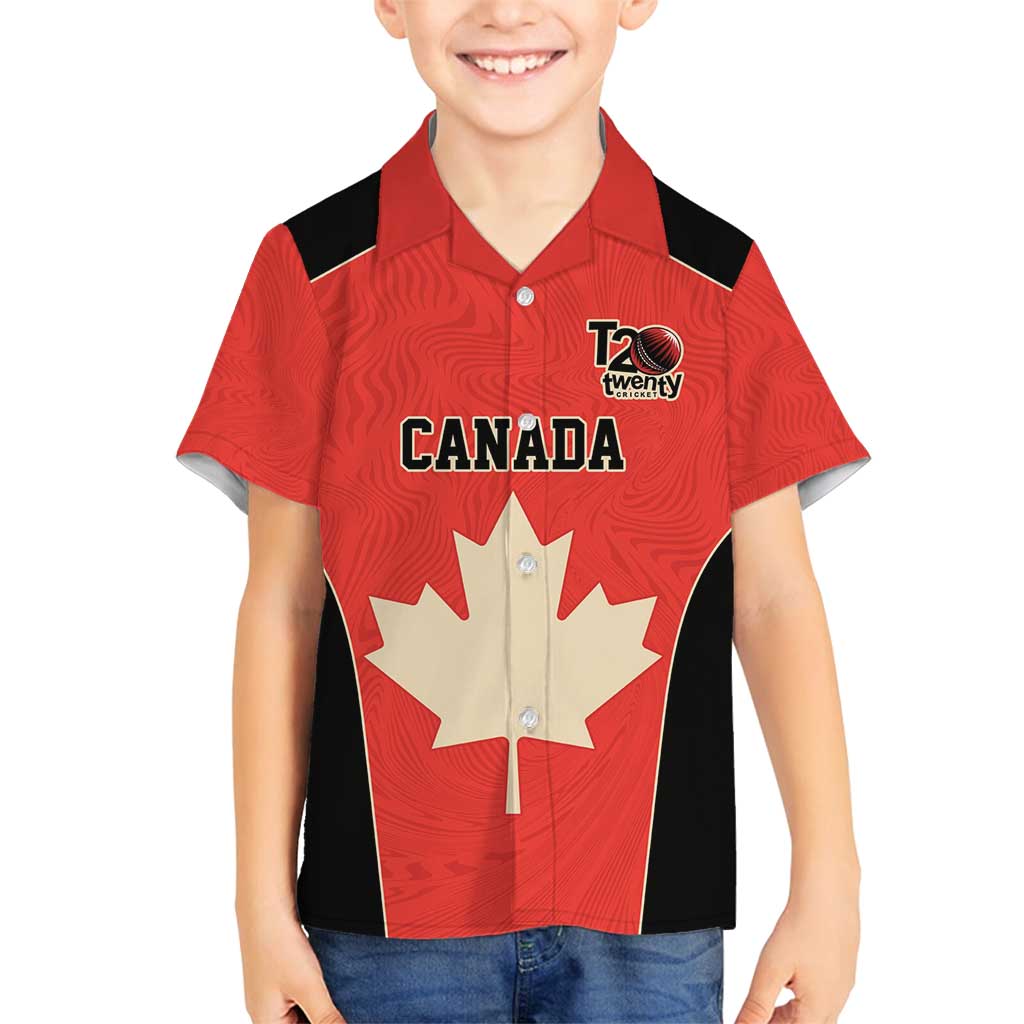 Canada Cricket Custom Family Matching Puletasi and Hawaiian Shirt Classic Maple Leaf - Wonder Print Shop