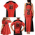 Canada Cricket Custom Family Matching Tank Maxi Dress and Hawaiian Shirt Classic Maple Leaf - Wonder Print Shop