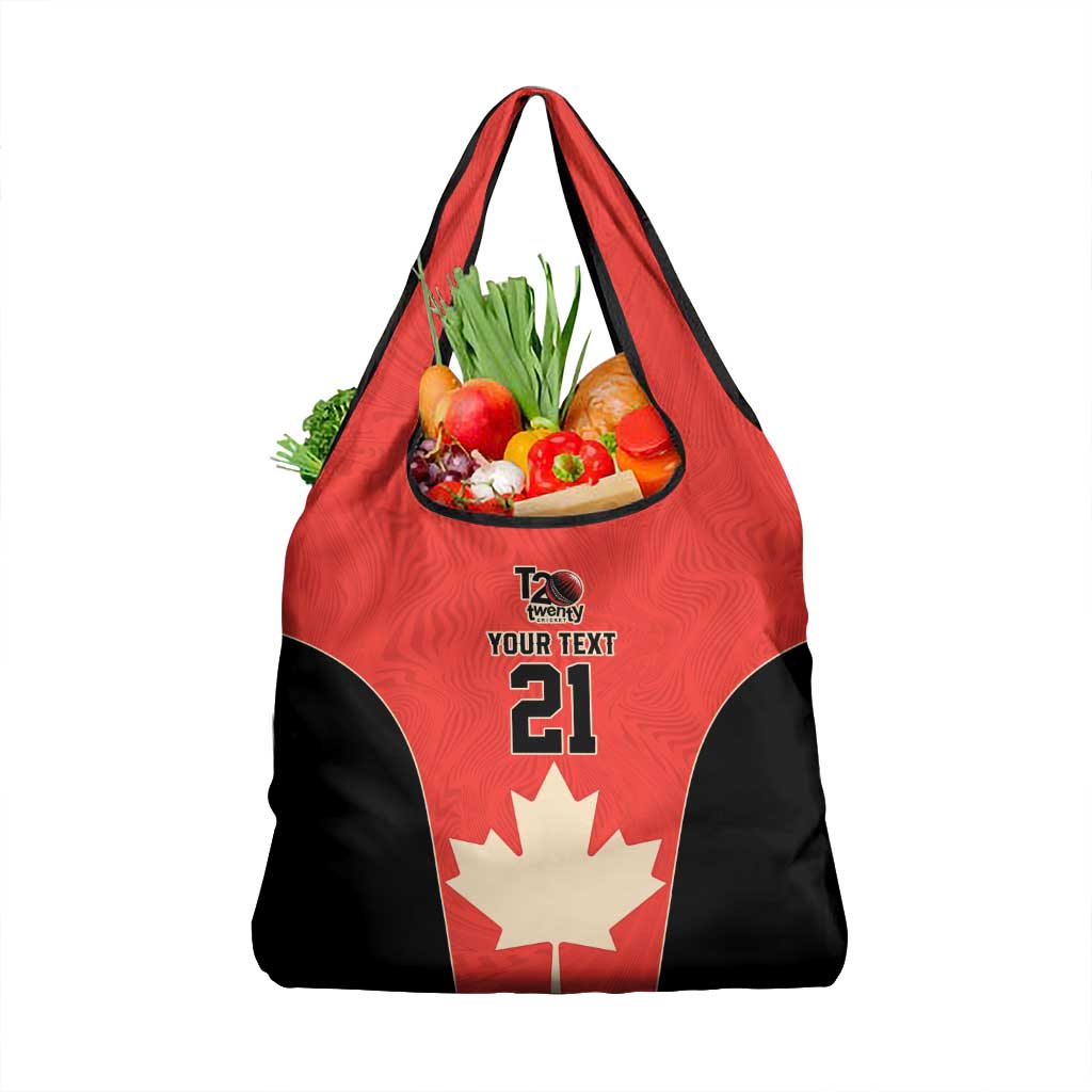 Canada Cricket Custom Grocery Bag Classic Maple Leaf - Wonder Print Shop