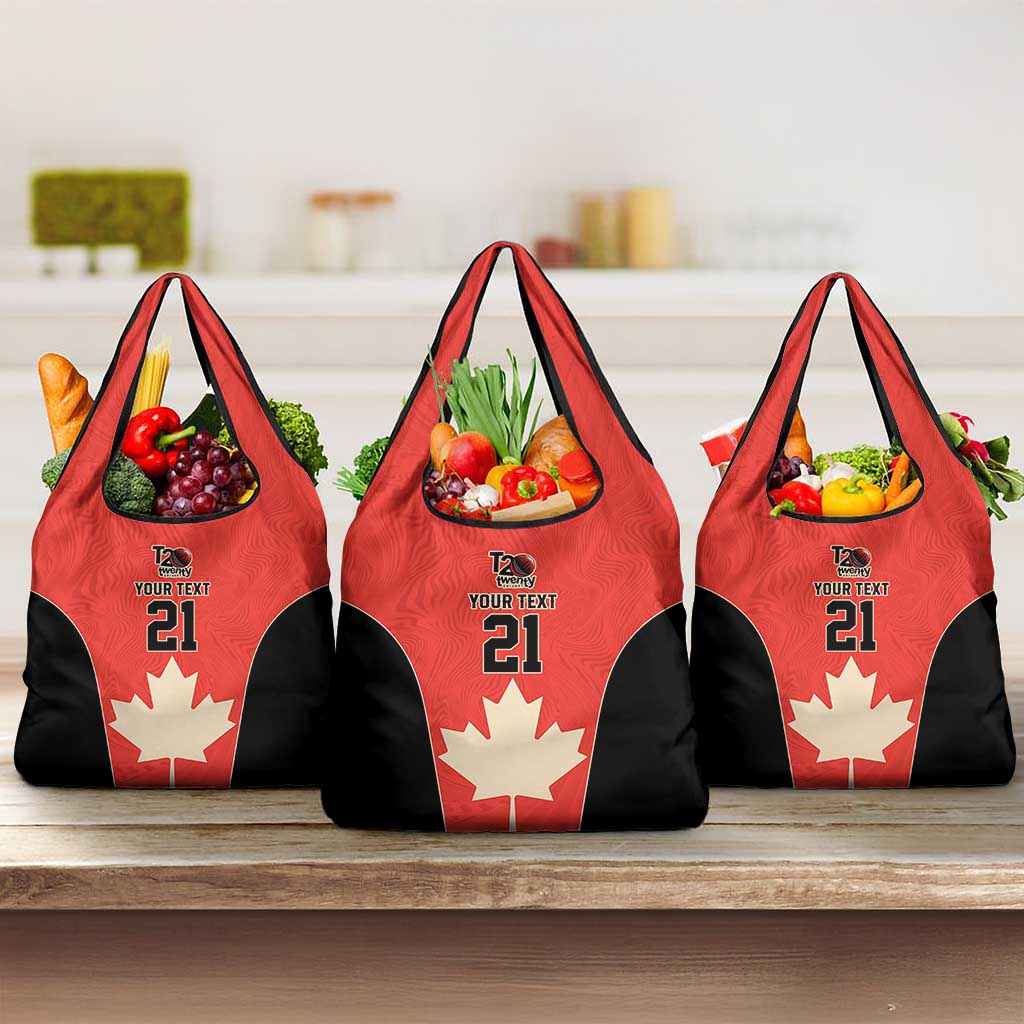 Canada Cricket Custom Grocery Bag Classic Maple Leaf - Wonder Print Shop