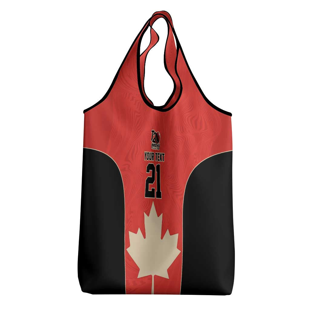Canada Cricket Custom Grocery Bag Classic Maple Leaf - Wonder Print Shop