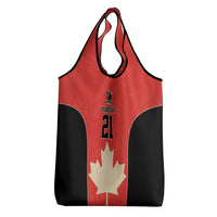 Canada Cricket Custom Grocery Bag Classic Maple Leaf - Wonder Print Shop